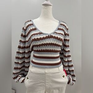 NWT Altar'd State Striped Knit Sweater